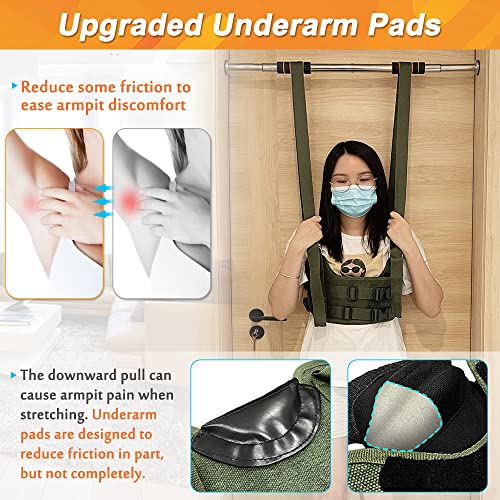 Mybow Back Stretcher for Lower Back Pain Relief Stretching Device Back Alignment Lumbar Support Spinal Decompression Belt Thoracic Back Hanging Stretcher Orthopedic Back Cracking Device (Medium) - Image 3