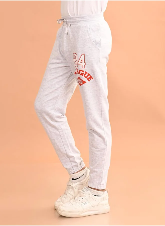 LILPICKS Varsity Print Ankle Length Joggers by Styli