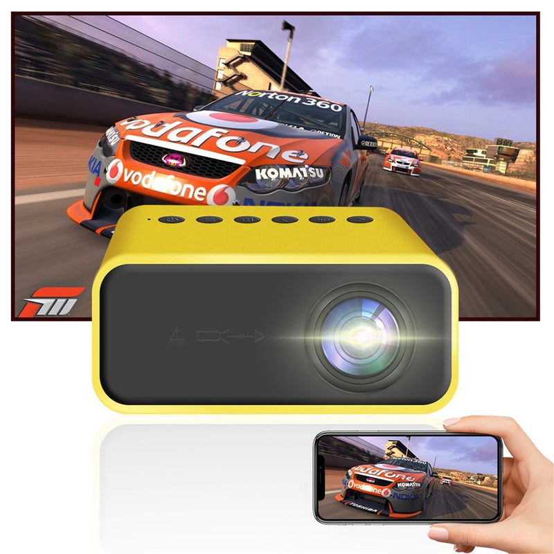 YT500 324x240P Mini Projector Home Portable Projector Mini Smart Projector Support Wireless Mobile Phone Same Screen Wired Mobile Phone Same Screen - Image 5