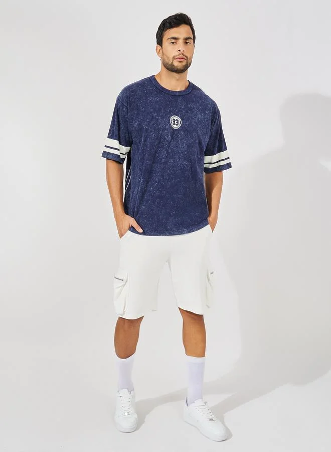 Styli Premium Heavy Jersey Acid Wash Oversized T-Shirt