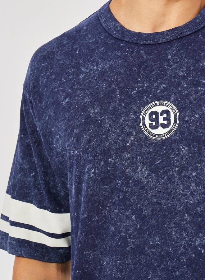 Styli Premium Heavy Jersey Acid Wash Oversized T-Shirt