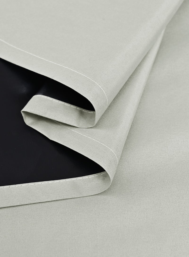 EzzySo 2 Panels 100% Blackout Curtains 2 Pieces Window Coverings for Bedroom Thermal Insulated Room Darkening Curtains Grommet Light Blocking Blackout Drapes for Living Room Home Off-White  - Image 5