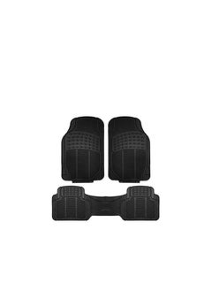 Generic 3-Piece Washable Car Mats Set, Heavy Duty Floor Mats for Car Suv Truck and Van Premium Trim to Fit Car Floor Mats All Weather Protection Universal  - Image 1
