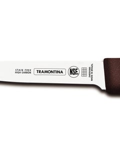 TRAMONTINA Since 1911,Made in Brazil-  Professional 4 Inches Paring Knife with Stainless Steel Blade and Brown Polypropylene Handle with Antimicrobial Protection,  - Image 2