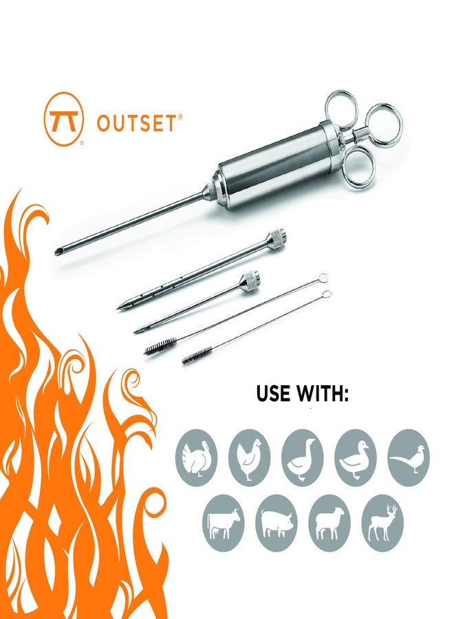 Outset 76456 Stainless Steel Meat Injector, 6-piece, Set - Image 5