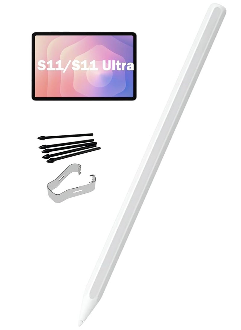 KISSUN Galaxy Tab S11/S11 Ultra Stylus Pen Replacement for Samsung Galaxy Tab S11/S11 Ultra S Pen, Tab S11/S11 Ultra S Pen for Samsung Galaxy Tab S11/S11 Ultra SPen (White) - Image 1