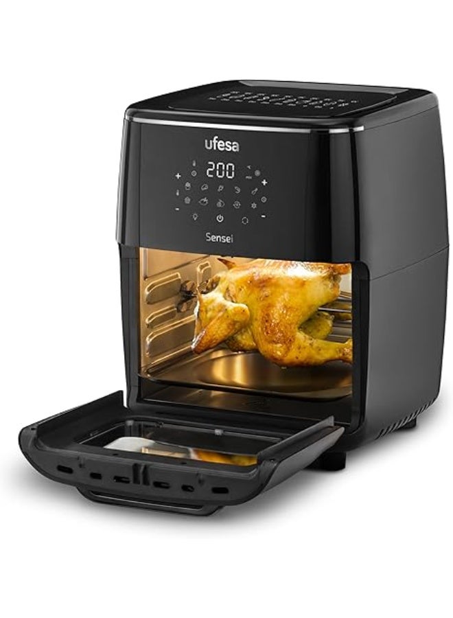 أوفيسا Ufesa Sensei XXL Hot Air Fryer, 12 L, Oil-Free AirFryer, 10 Programmes, Power 1700 W, Timer, Temperature 200 °C, 6 Accessories, BPA-Free, 12 Litres - Image 1
