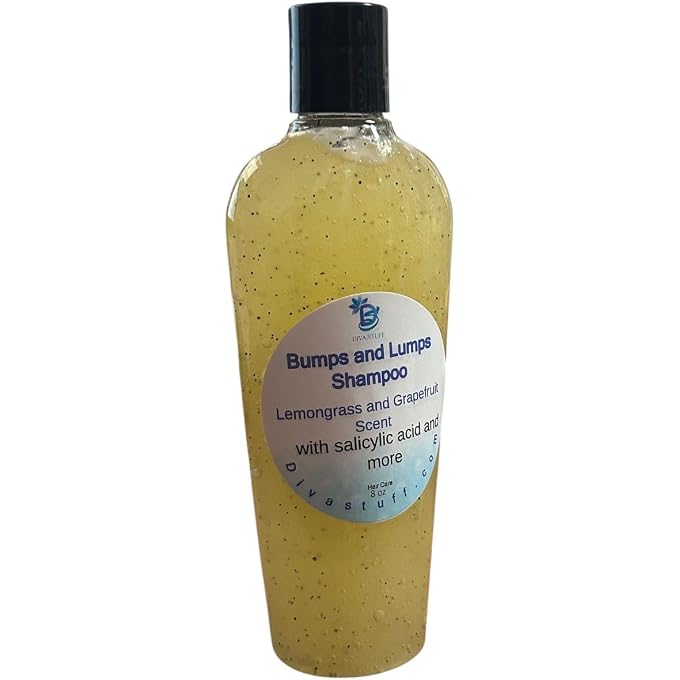 Shampoo for Bumps and Lumps on The Scalp, 8 Fluid Ounces, by Diva Stuff