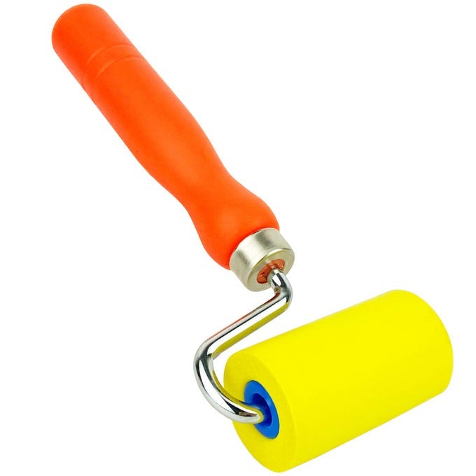 SOFT SEAM ROLLER TOOL SAFELY INSTALL WALLPAPER VINYL WRAP WINDOW FILM WITH 24INCH SPONGE ROLLER HEAD AND COMFORTABLE HANDLE 79INCH LENGTH