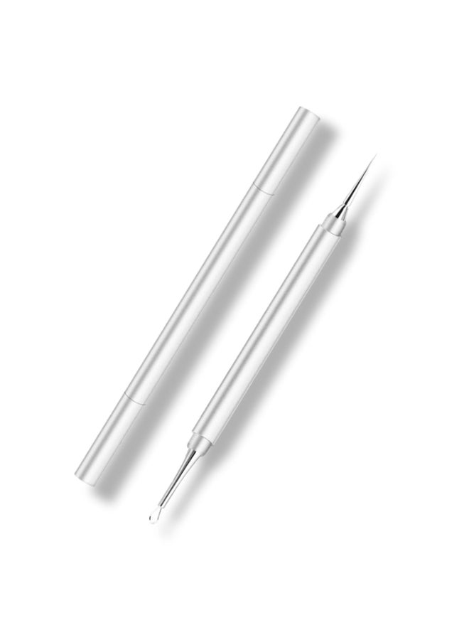 Sestball 2in1 Professional Stainless Steel Acne Removal Needle Whitehead Blackhead Remover Tool Pimples Comedone Extractor Removal Tool Double Ended Needle with Cap Removal for Nose Face ToolsSliver - Image 2