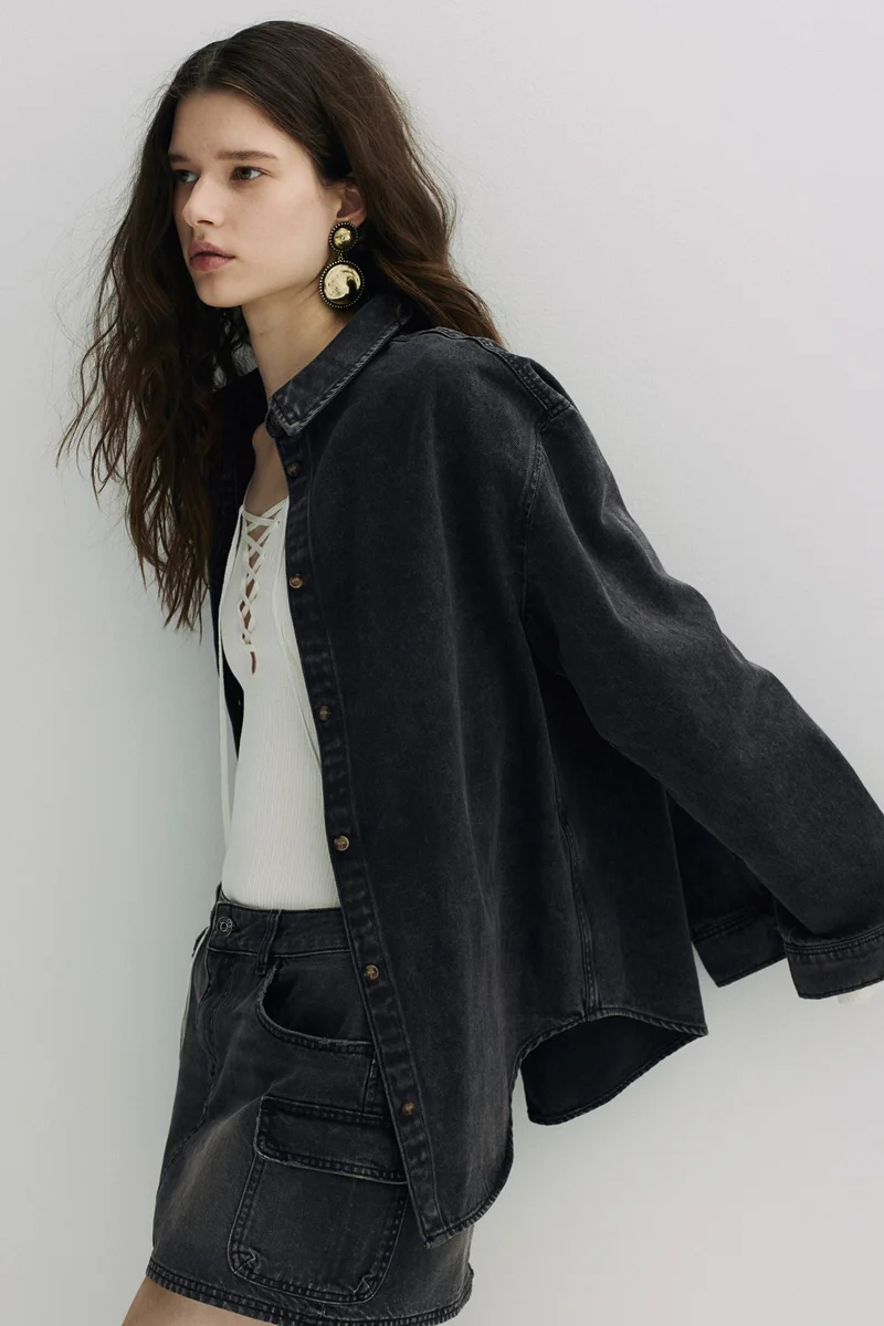 H&M Oversized denim shirt
