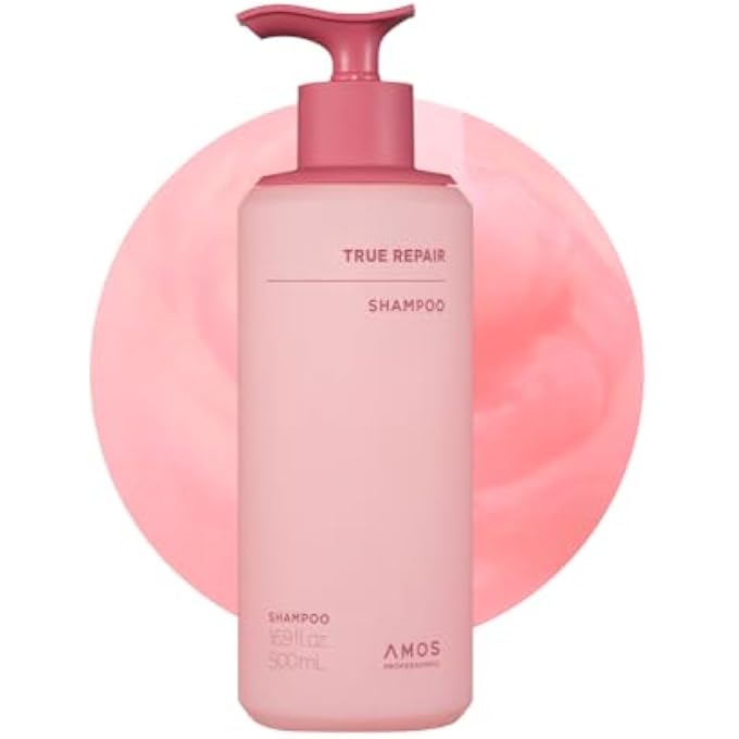 AMOS PROFESSIONAL True Repair Shampoo l Anti-Frizz & Smoothing Shampoo with Ceramide, For Dry & Damaged Hair, 16.9 fl. oz.