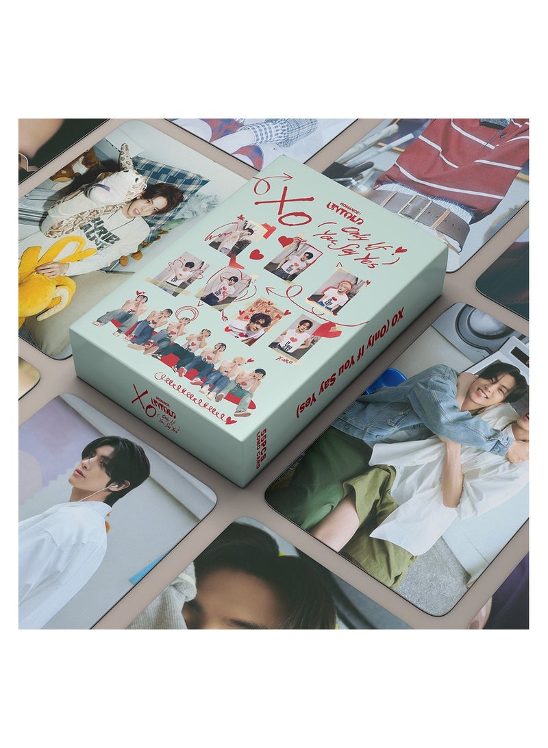 NIBEMINENT 55 قطعة بطاقات لومي رومانسية من إنهيبن: غير المروى XO لجمع الهدايا لمحبي المعجبين - Image 2