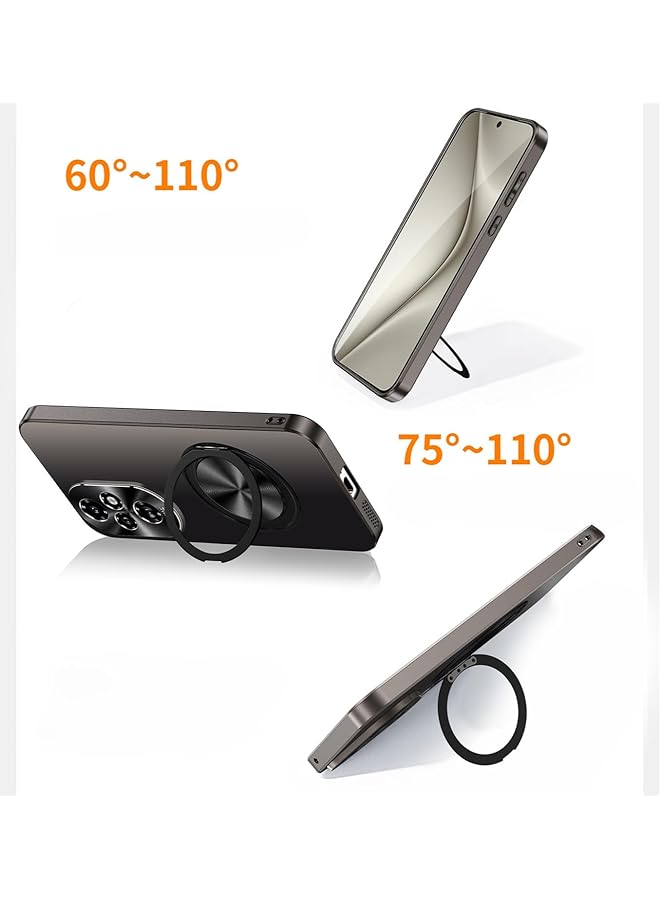 erorex Compatible With Honor 200 Pro Case Frosted All Inclusive Protective Shell Magnetic 360 Rotation Stand Back Cover For Honor 200 Pro Purple - Image 5