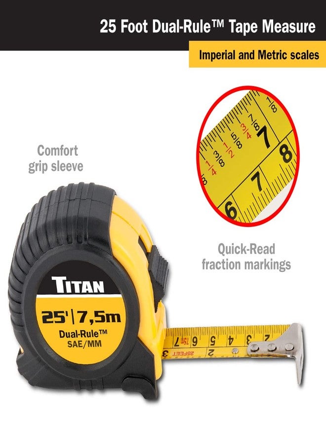 Titan 10907 25-Foot Dual-Rule Tape Measure - Image 2