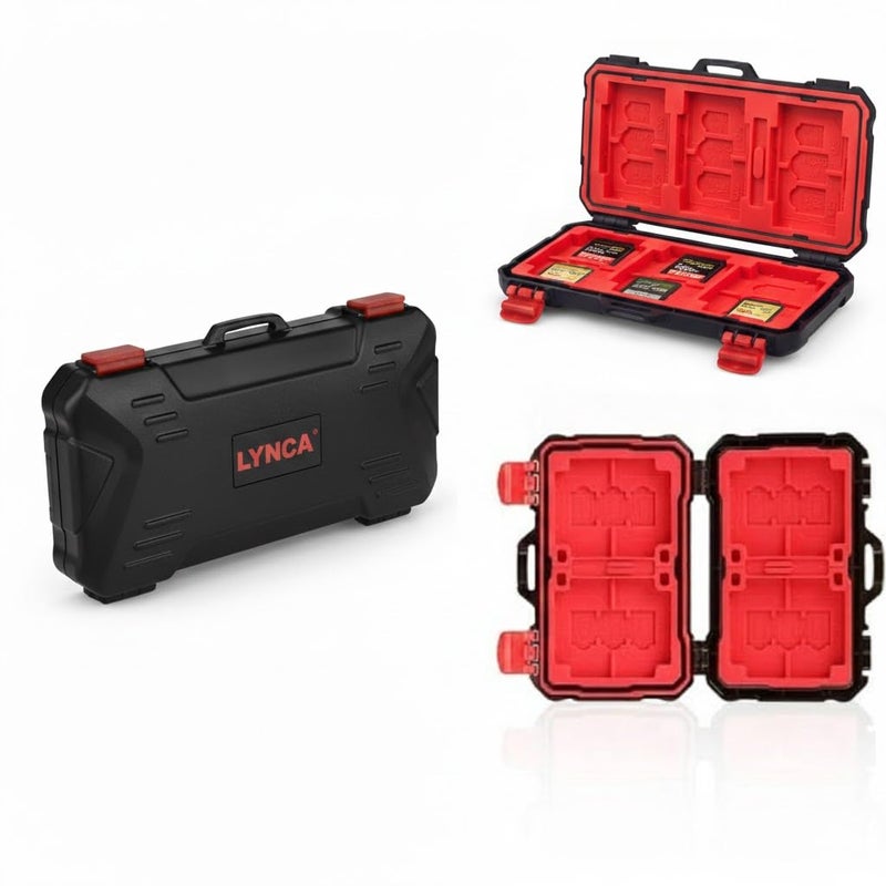 Durable and Portable Memory Card Case, KH10 Hard Case for SD, MicroSD, CF – Shockproof, Water-Resistant, Professional Storage - Image 1