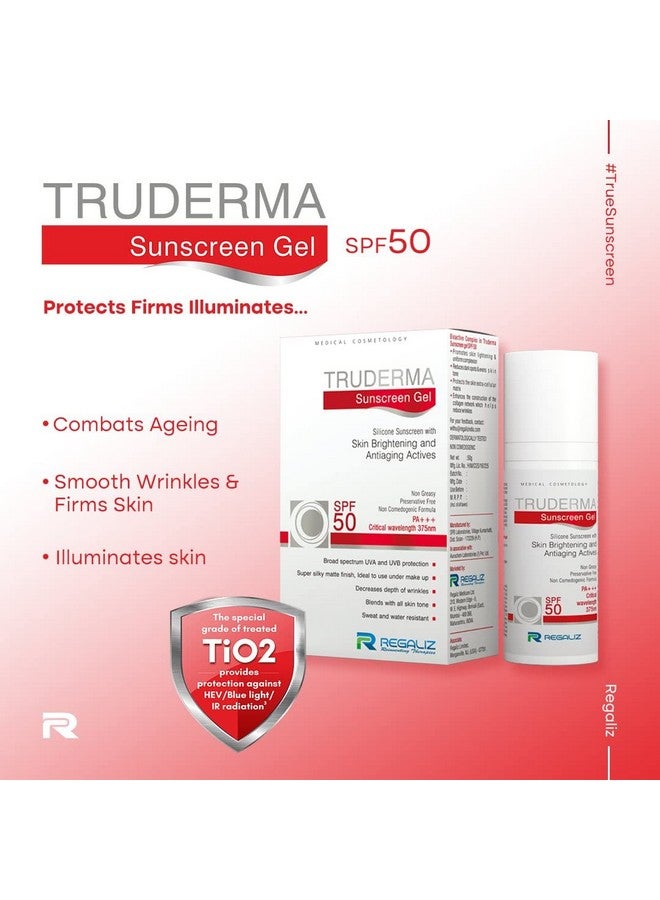 Regaliz Truderma Silicone Sunscreen For All Skin Type Gel Spf 50+ | Skin Brightening & Anti-Aging | Broad Spectrum Uva & Uvb Protection | Pack of 2 - Image 4