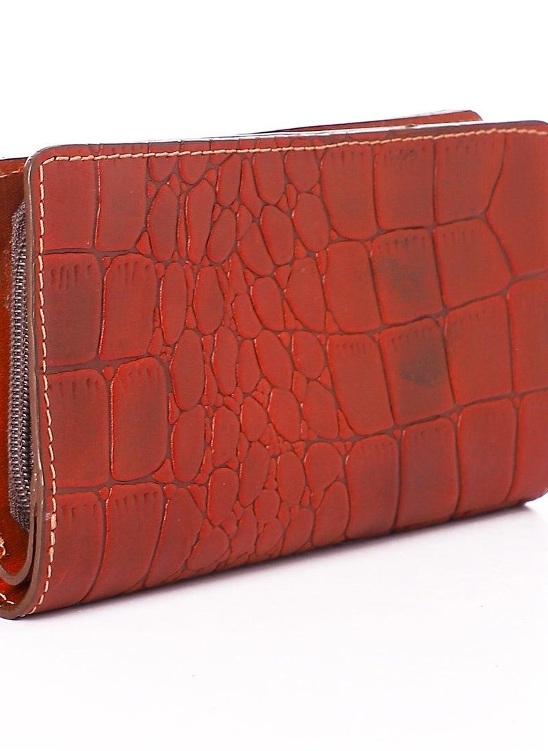 Generic - Top leather (RO 304) Women handbag Leather Zip Around Phone Large Capacity Ladies Travel Purse Wristlet - Image 1