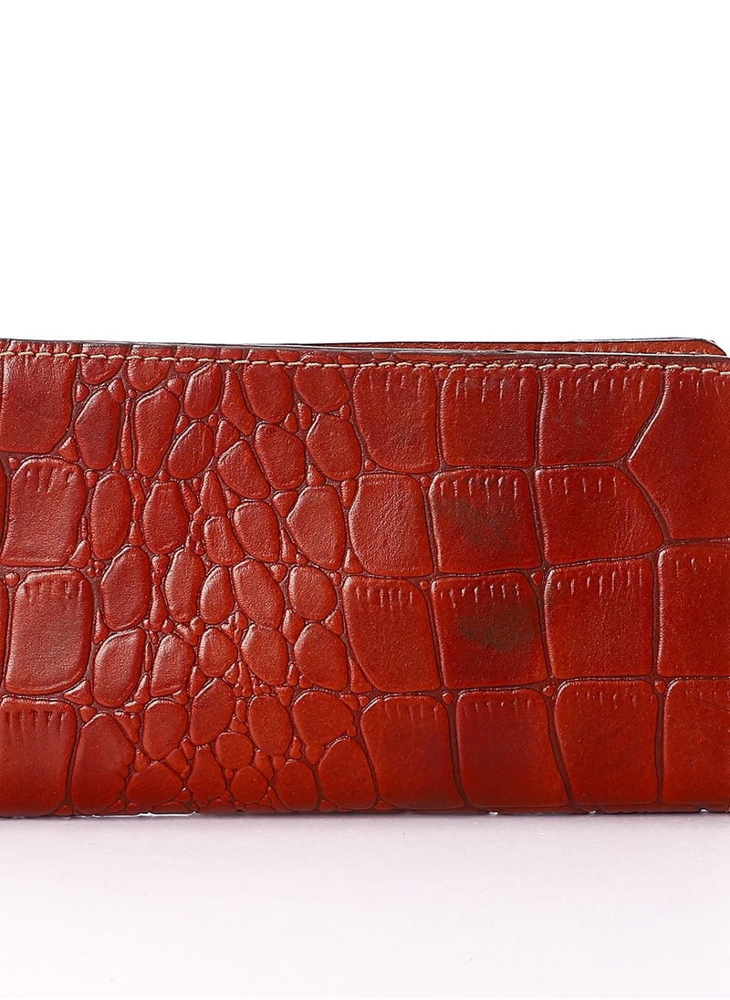Generic - Top leather (RO 304) Women handbag Leather Zip Around Phone Large Capacity Ladies Travel Purse Wristlet - Image 1