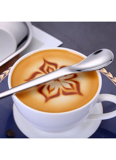 MIBRU Coffee Barista Cupping Spoon Short Silver Stainless Steel Heavy Duty Deep Soup Spoon Large Serving Spoon Ramen Spoon 13.3x2.1cm  - Image 4