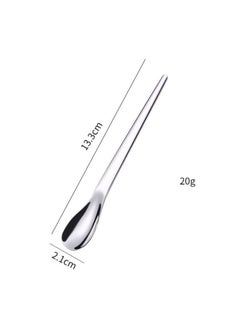 MIBRU Coffee Barista Cupping Spoon Short Silver Stainless Steel Heavy Duty Deep Soup Spoon Large Serving Spoon Ramen Spoon 13.3x2.1cm  - Image 5