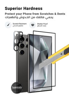huanmate 2 in 1 Samsung Galaxy S24 Ultra Screen & Camera Protector - High Transparency Full Coverage Shield for Scratch & Impact Protection - Screen & Camera Protector for Samsung Galaxy S24 Ultra  - Image 4