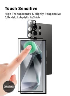 huanmate 2 in 1 Samsung Galaxy S24 Ultra Screen & Camera Protector - High Transparency Full Coverage Shield for Scratch & Impact Protection - Screen & Camera Protector for Samsung Galaxy S24 Ultra  - Image 5