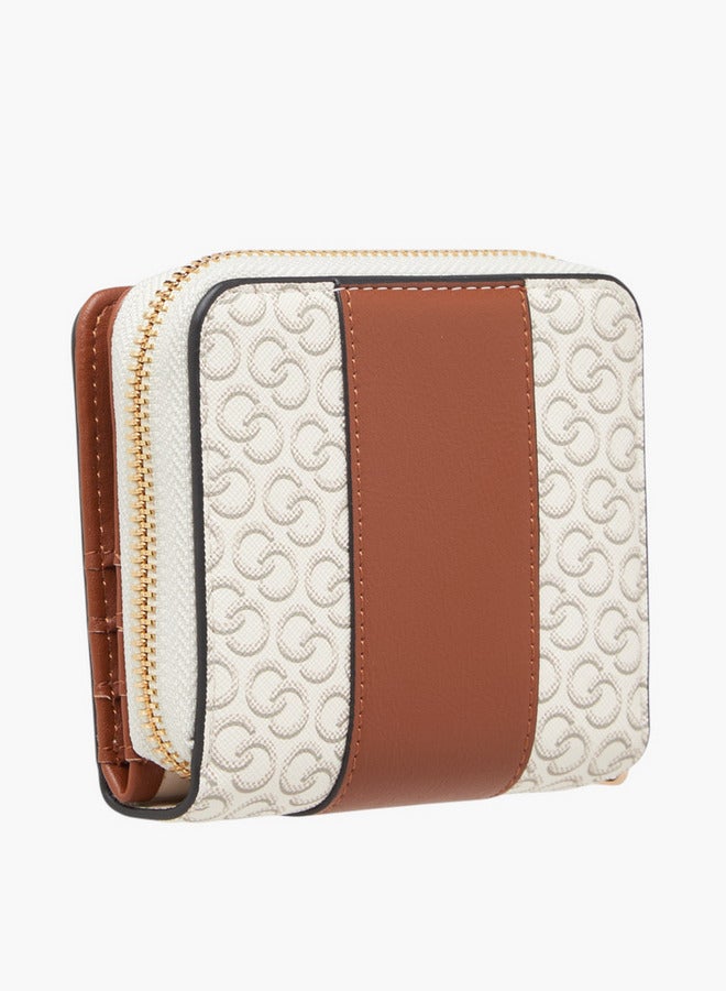 Celeste Monogram Print Zip Around Wallet  - Image 3