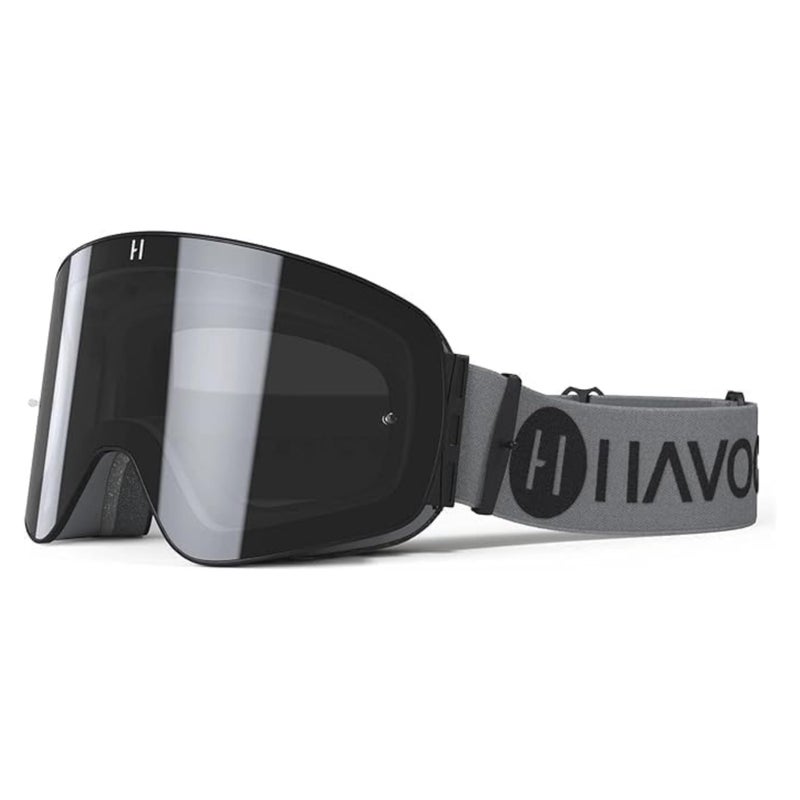 Havoc Racing نظارات هافوك ريسينغ المغناطيسية بدون إطار - لسباقات الموتوكروس، وركوب الدراجات الترابية، والتزلج على الثلج، والدراجات الرباعية، وUTV - نظارات مضادة للضباب مع حجب الأشعة فوق البنفسجية (هامرهيد) - Image 1