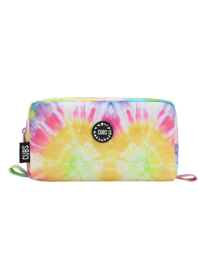 CUBS Sunrays Tie Dyed Waterproof pencil case pouch with zip closure - Image 1