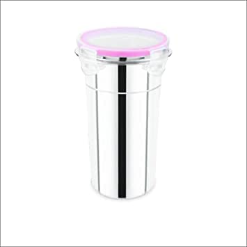 QUALIZA Steel Tumbler for Traveling Tumbler with Air Tight Transparent Silicon Gasket Lid 600 ML Set 2 - Image 4