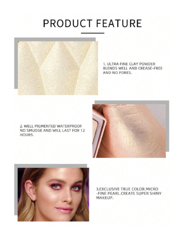 Handaiyan - HANDAIYAN HANDAIYAN Diamond Rhombus High-Gloss Glitter To Modify Contours And Brighten Net Weight :10g - Image 1
