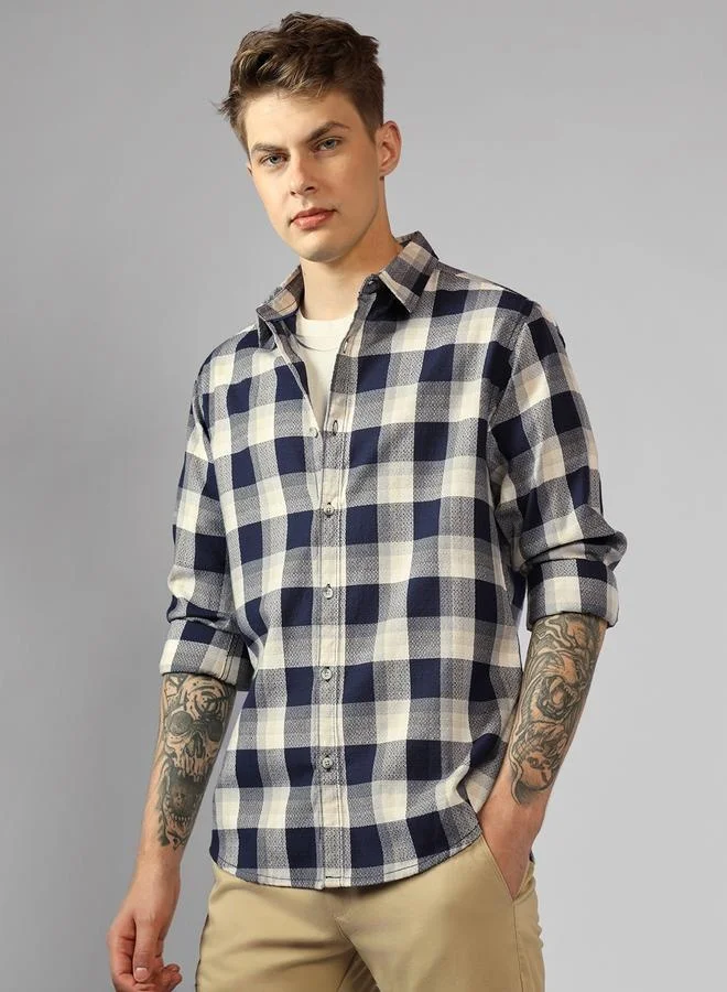 Dennis Lingo Relaxed Fit Multi-Color Cotton Casual Shirt Regular Collar