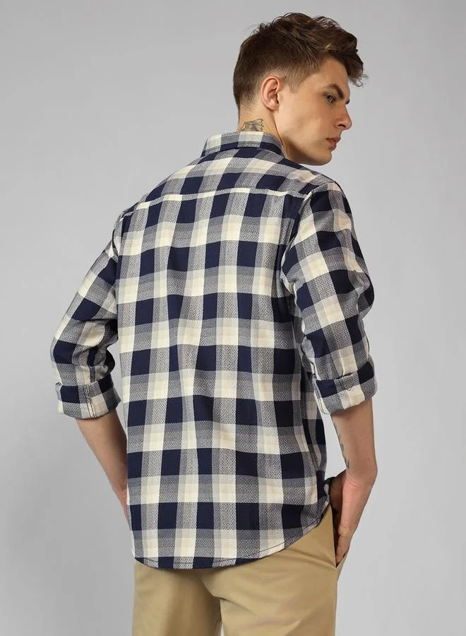 Dennis Lingo Relaxed Fit Multi-Color Cotton Casual Shirt Regular Collar