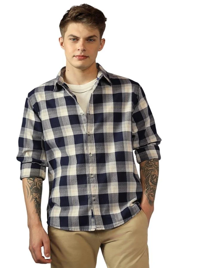 Dennis Lingo Relaxed Fit Multi-Color Cotton Casual Shirt Regular Collar