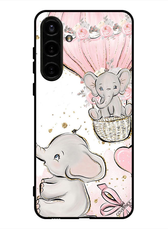 Covernex Protective Case Cover For Samsung Galaxy S24 Baby Elephants Art - Image 1