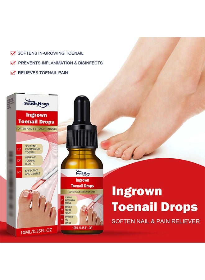 SOUTH MOON Ingrown Toenail Drops,Soften Nail & Straighten Nails，Easy Trim Ingrown Toenail Tools,Ingrown Toenail Reliever and Softener 30ML - Image 5