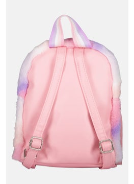 OMG Accessories Kids Girl Flux Fur Mini Backpack 25 H x 21 L x 9 W cm, Pink  - Image 2