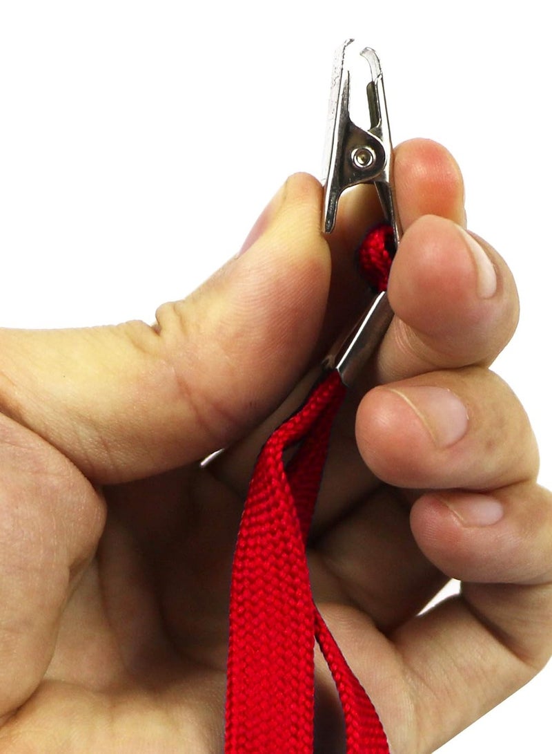 PARTNER 10-Piece Lanyard For Card Holders Red - Image 2