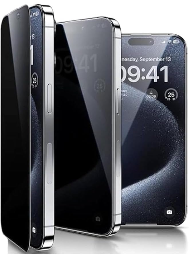 PROMASS Premium Privacy Screen Protector for iPhone 16 Pro Max 9H Tempered Glass - Image 1