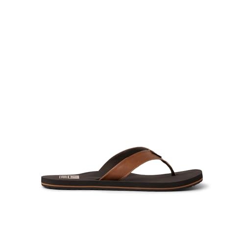 Reef Twinpin Mens Beach Flip Flop, Soft Cushion Footbed, Water Friendly, Brown, 10 - Image 5