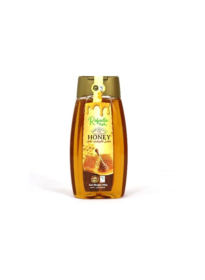 Rafaella Natural Honey Squeze Bottle, 500g | Premium Quality | 100% Pure Honey | No Added Sugar or Preservatives - Image 1