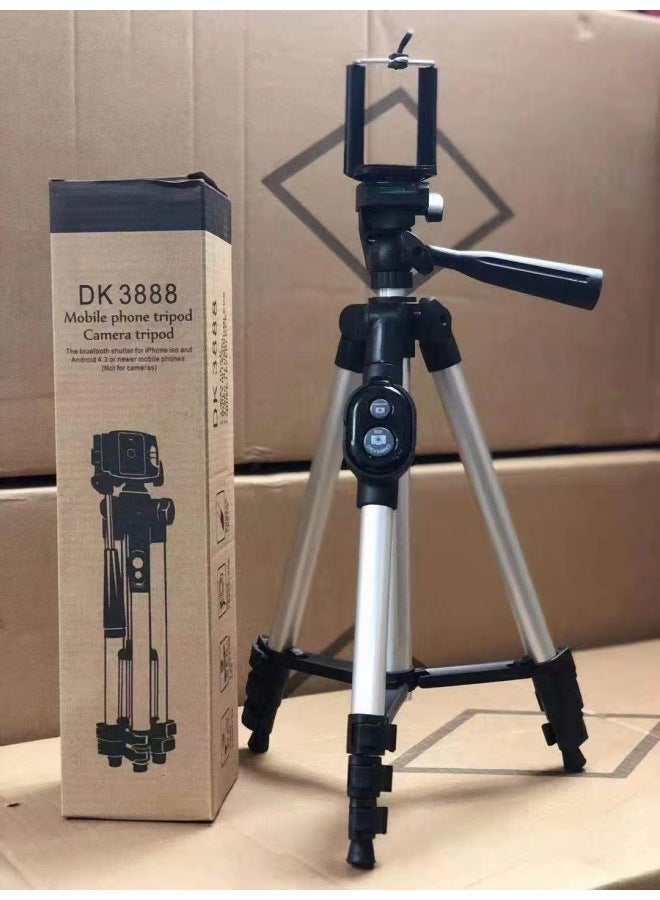 Mobile Phone Stand Tripod 3110 Mobile Phone Live Broadcast Stand Outdoor Floor Fishing Light Gold Support Stand - Image 1