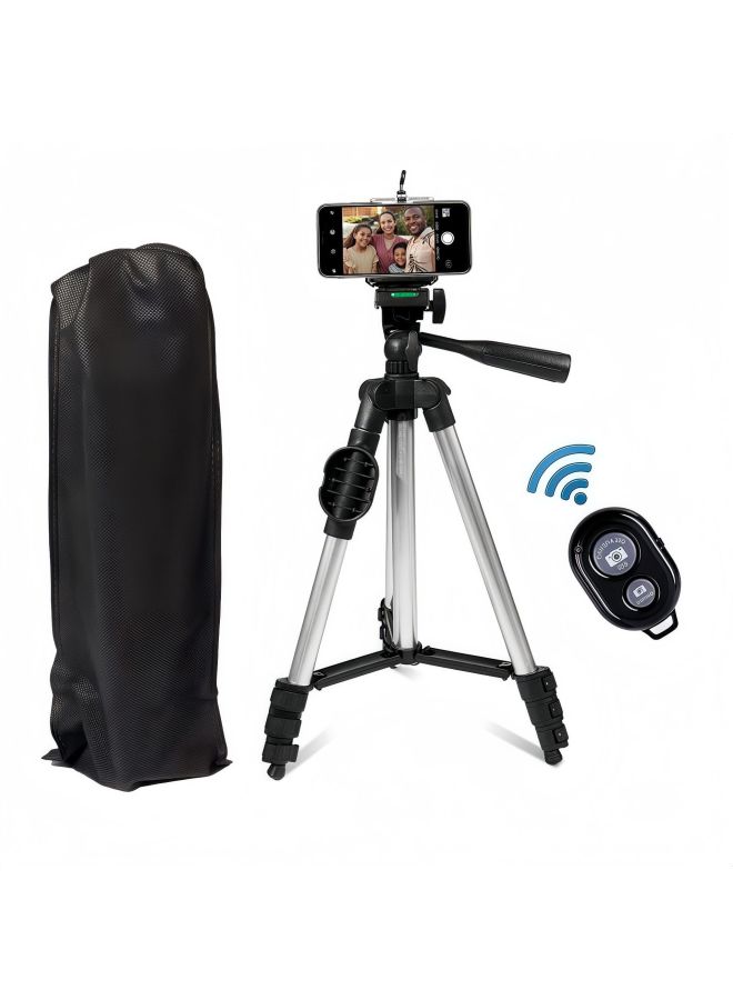 Mobile Phone Stand Tripod 3110 Mobile Phone Live Broadcast Stand Outdoor Floor Fishing Light Gold Support Stand - Image 2