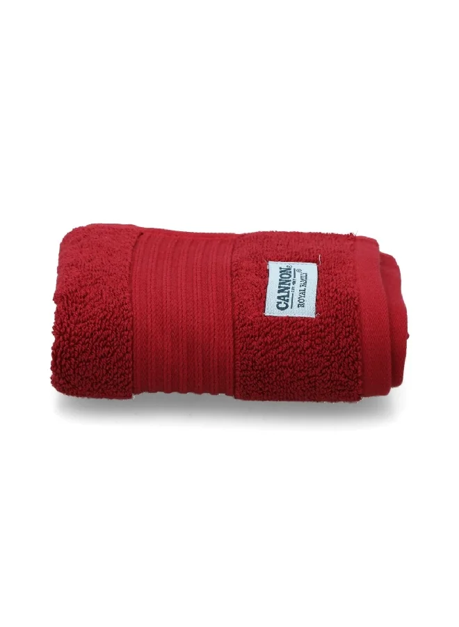 Cannon Highly Absorbent and Quick Drying Cotton Hand Towel Burgundy 41 x 66 cm CN CS41X66-BRGD