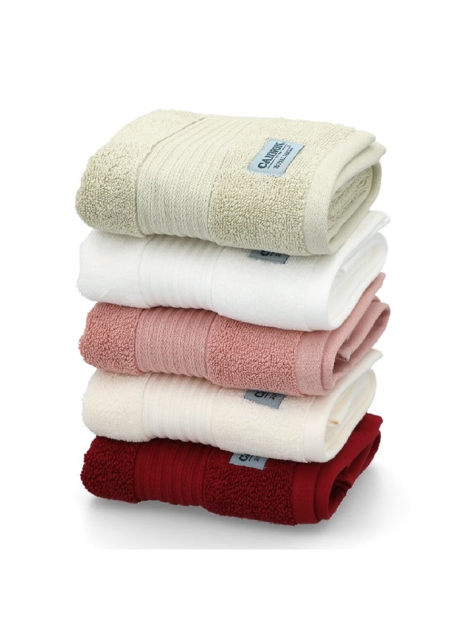 كانون منشفة يد قطنية عالية الامتصاص وسريعة الجفاف بلون عنابي ٤١ × ٦٦ سم - Image 5