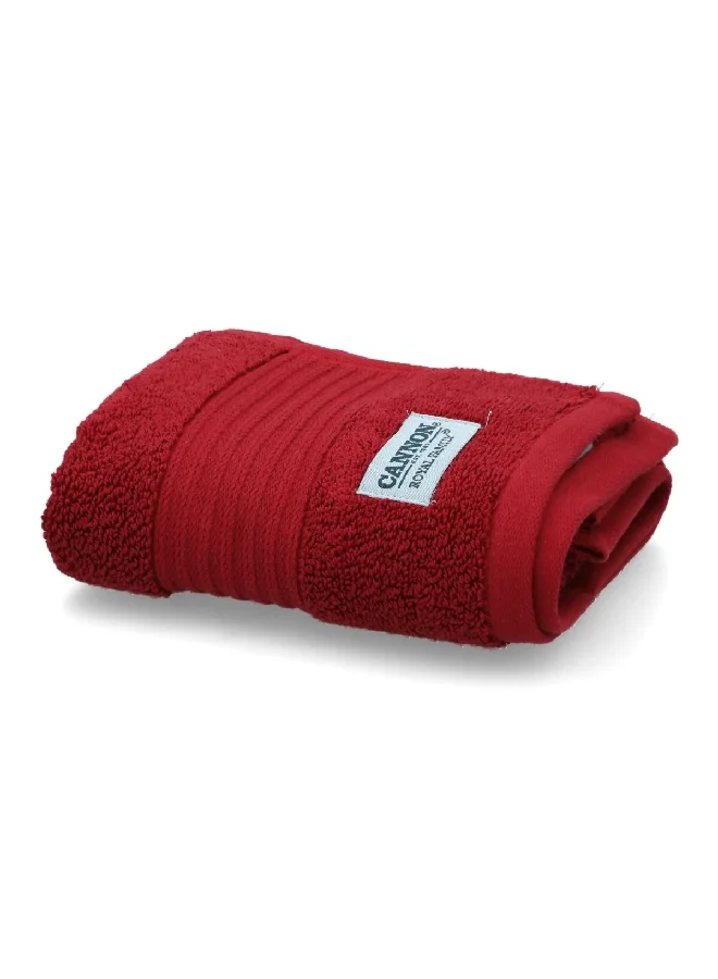 Cannon Highly Absorbent and Quick Drying Cotton Hand Towel Burgundy 41 x 66 cm CN CS41X66-BRGD
