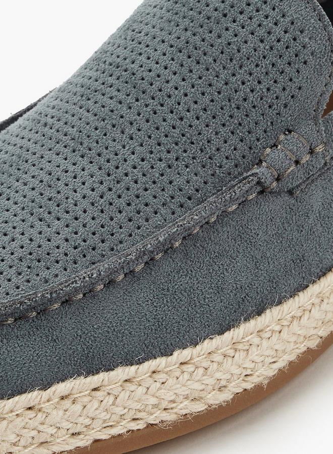 Peppermint Men Textured Espadrille Loafers - Image 5