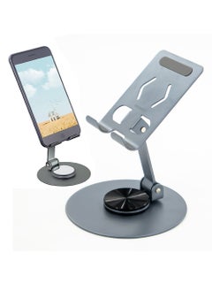 Desert Desktop Mobile Holder with 360 Degree Holder Stand, Universal Mobile Holder, Portable & Foldable, Desert DS-12 - Grey  - Image 1