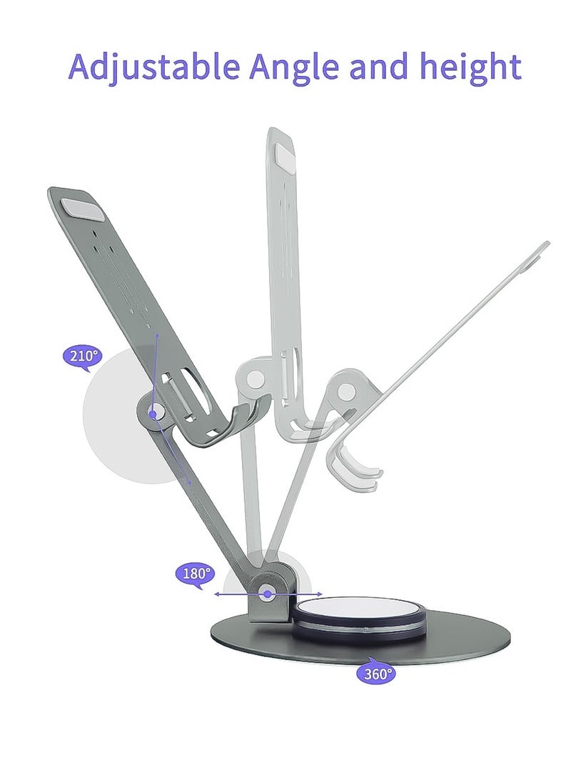 Desert - Desktop Mobile Holder with 360 Degree Holder Stand, Universal Mobile Holder, Portable & Foldable, Desert DS-12 - Grey - Image 1